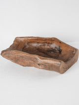 Vintage primitive wooden bowl 14¼"
