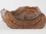 Vintage primitive wooden bowl 14¼"