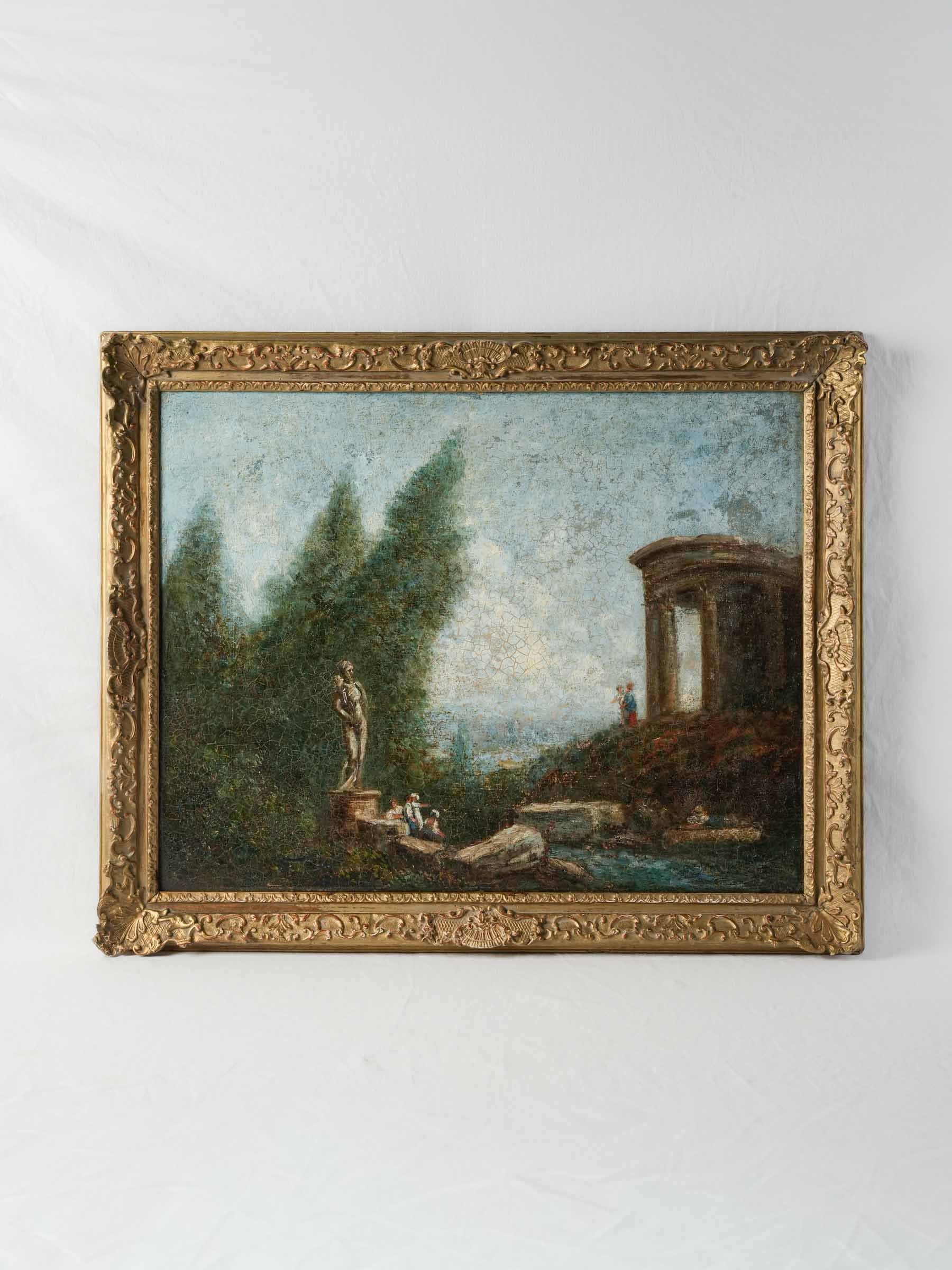 Evocative classical landscape oil painting  