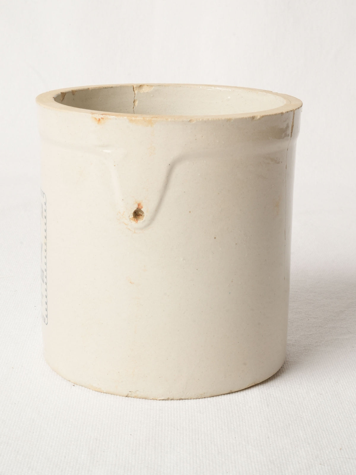 Antique Stoneware Pot - Wisconsin Butterine Co. 6"