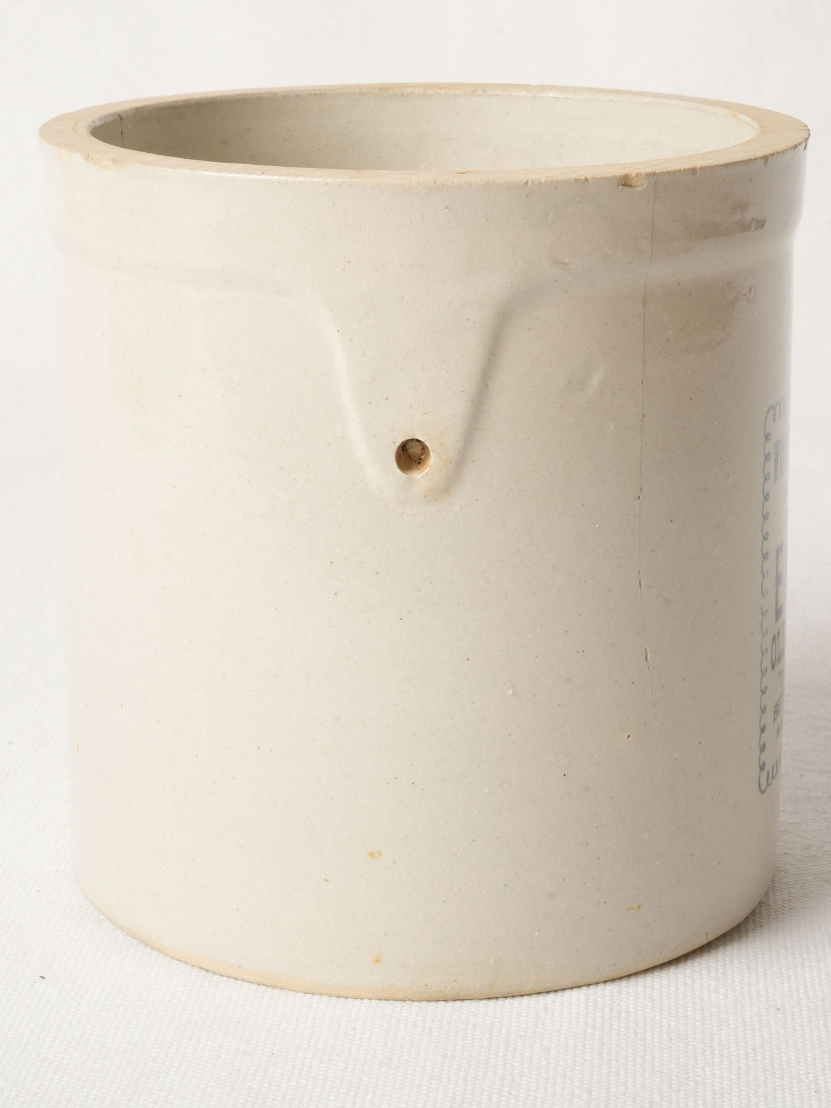 Antique Stoneware Pot - Wisconsin Butterine Co. 6"