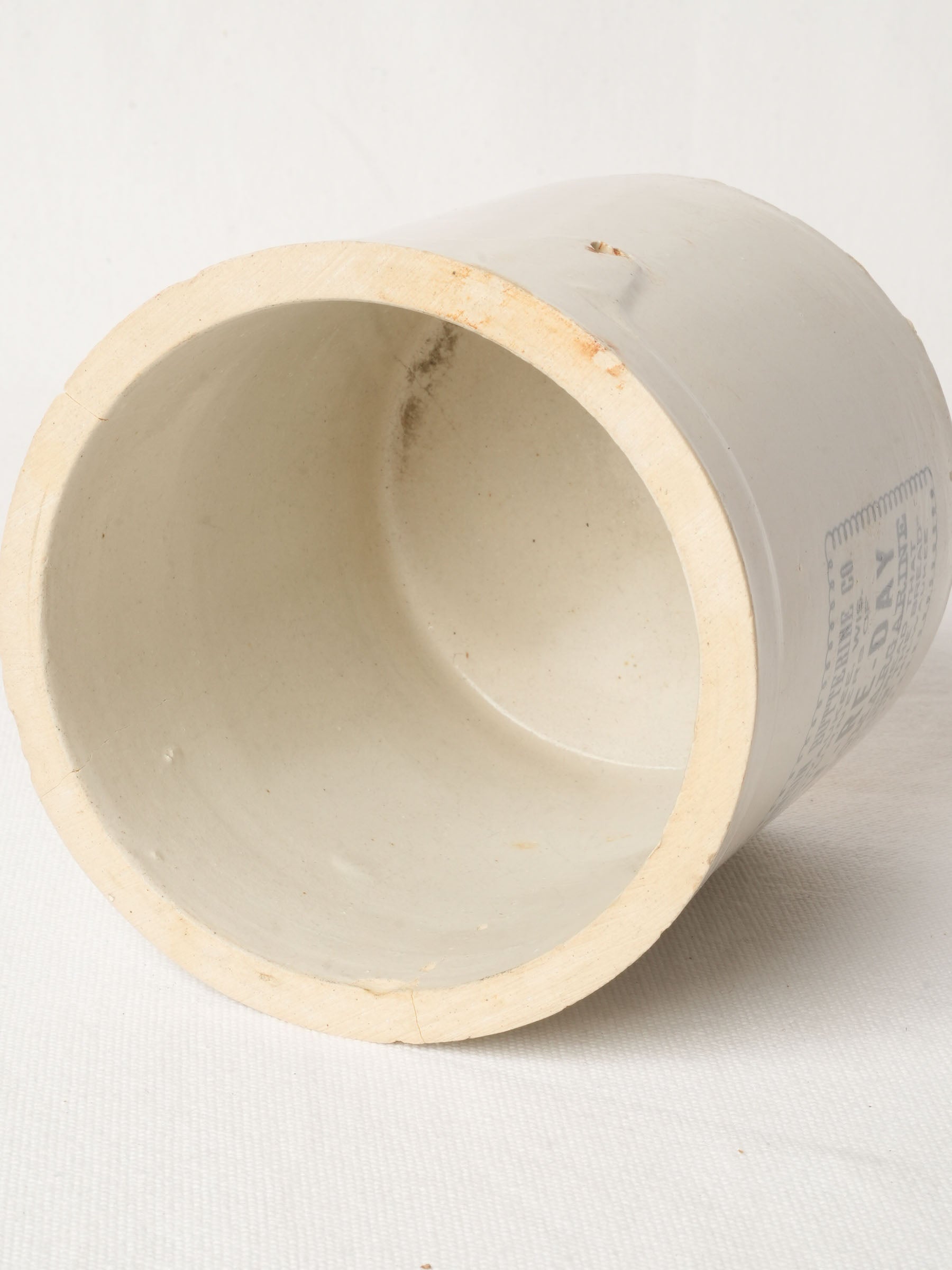 Antique Stoneware Pot - Wisconsin Butterine Co. 6"