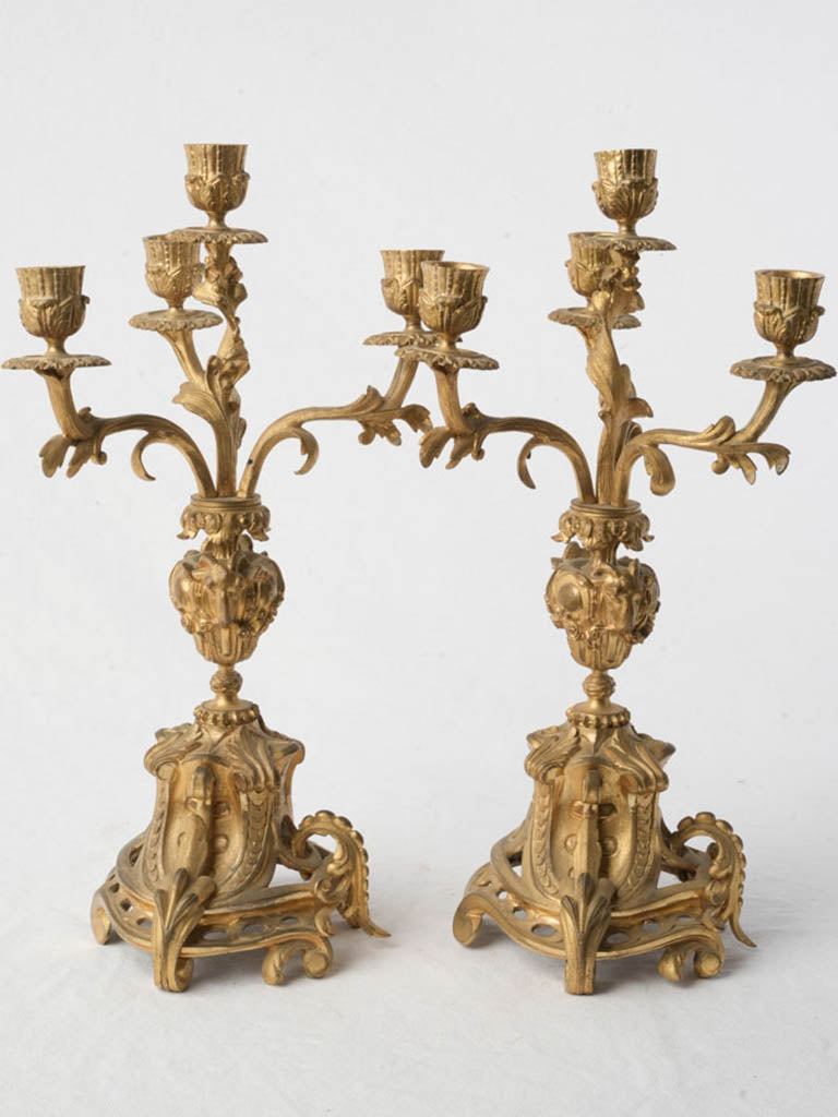 Vintage ceremonial gilt bronze accents