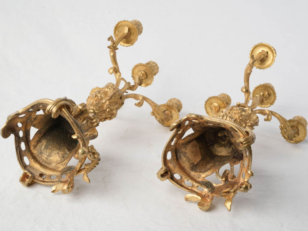 Richly detailed French Revival candelabra