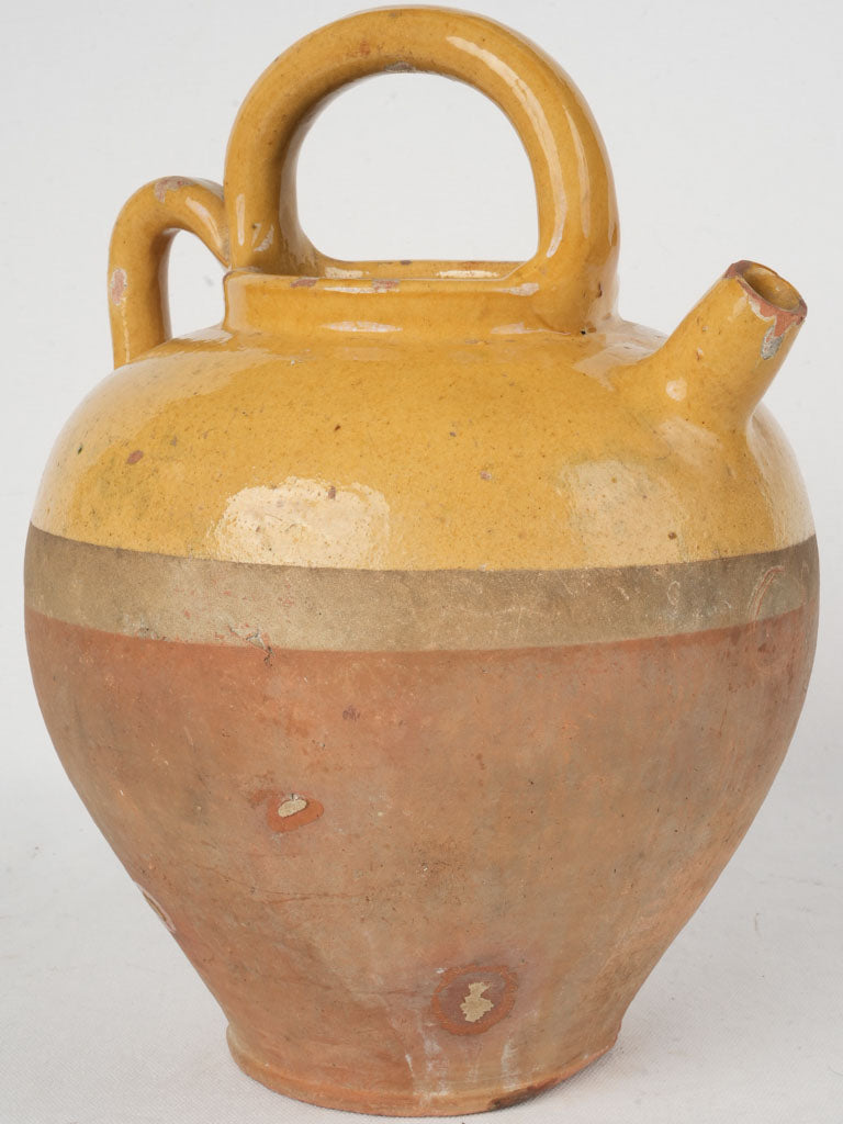 Charming ocher-finish French gargoulette