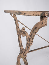 1950s French marble garden table - oval 46¾"