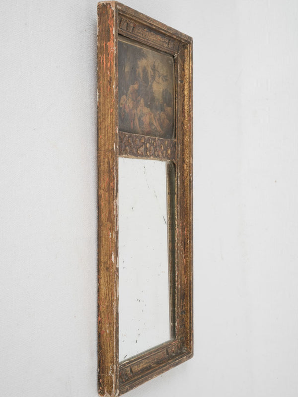 Adorable 19th-century vanity trumeau mirror