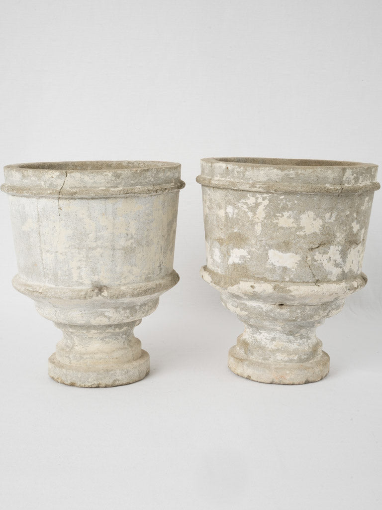 Charming small outdoor French urns