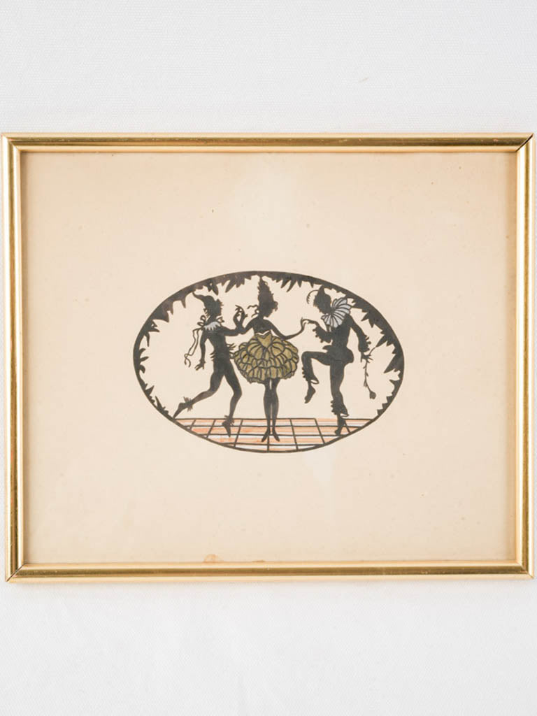 Vintage Decorative Art Silhouette