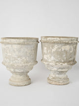 French-origin antique-style white urns