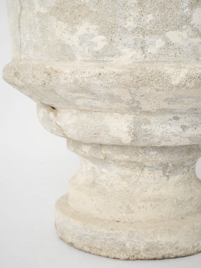 Architectural concrete urns with patina