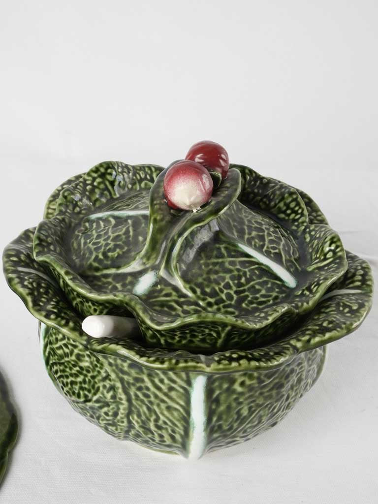 Classic cabbageware tureen from Portugal