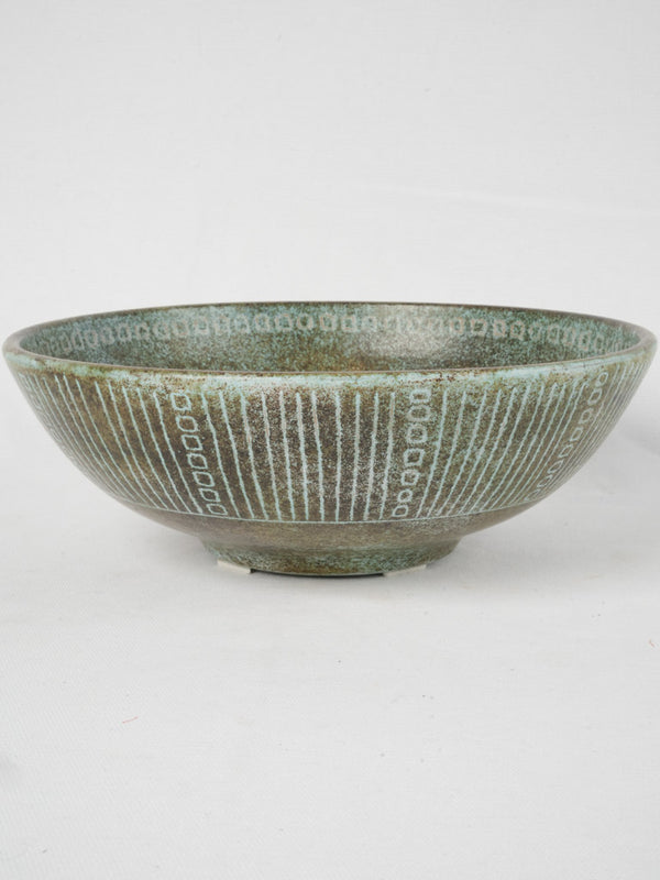 Vintage speckled French ceramic bowl