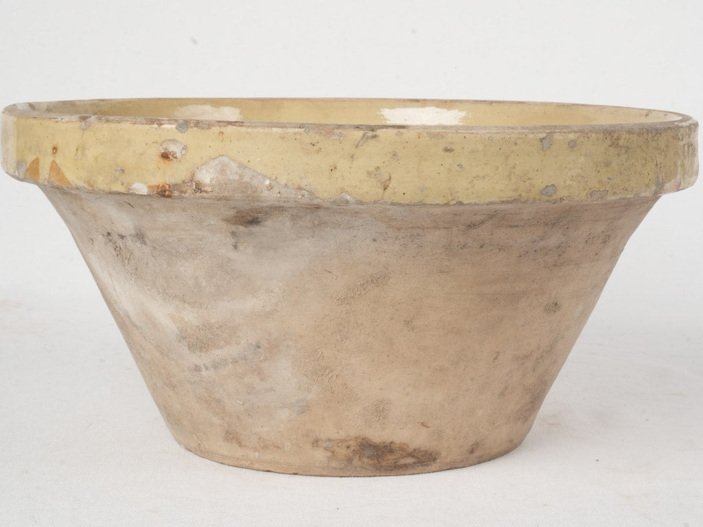 Rustic yellow glazed kitchen bowl  