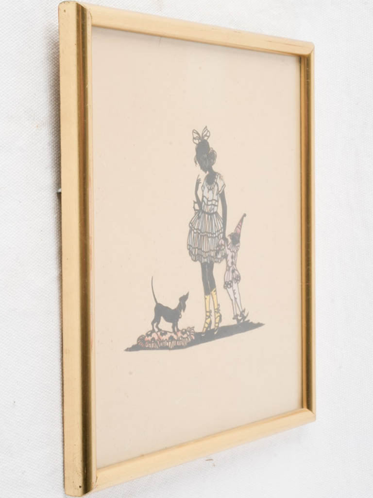 Whimsical German-style silhouette