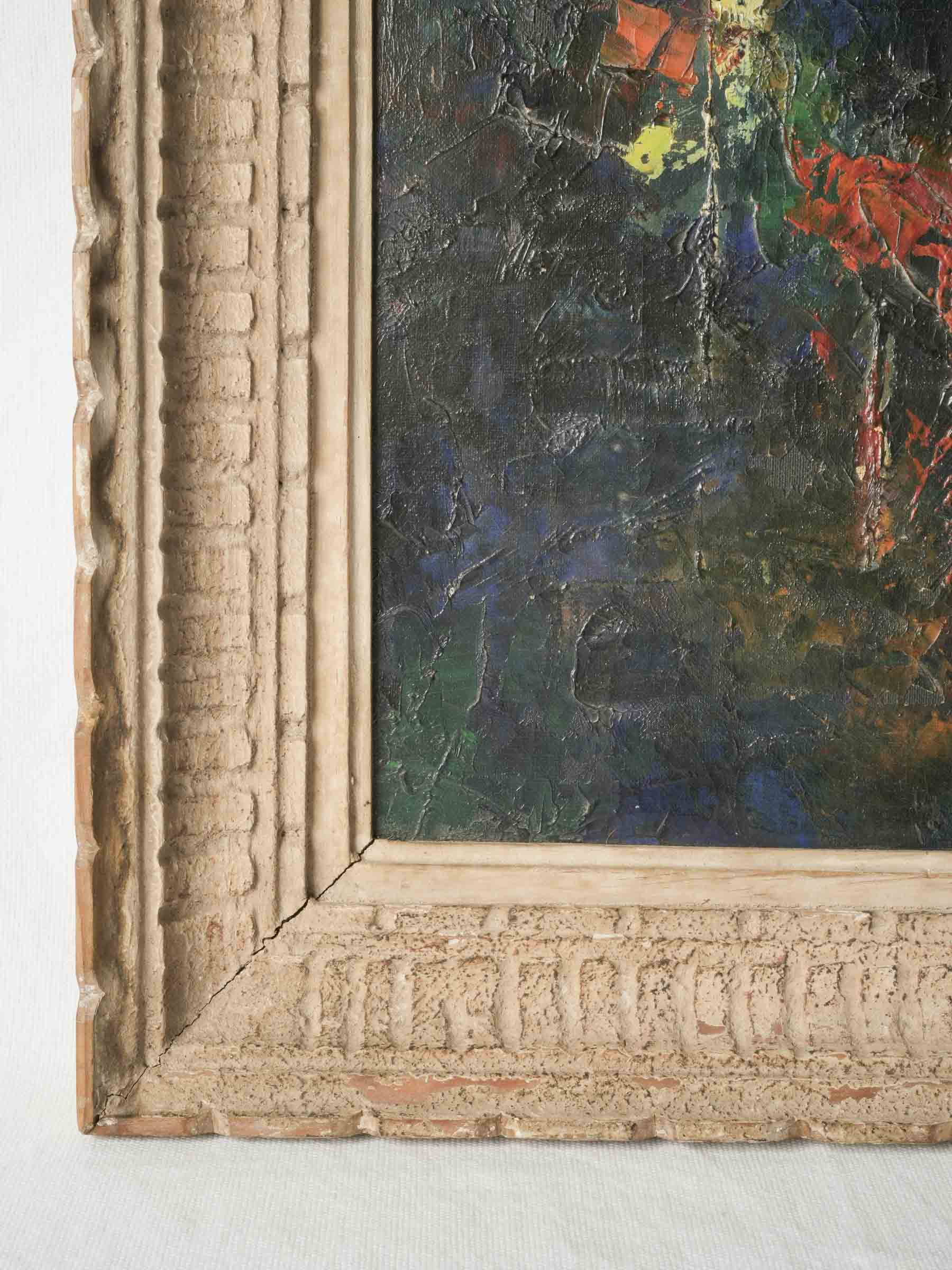 Vibrant French impressionist canvas  