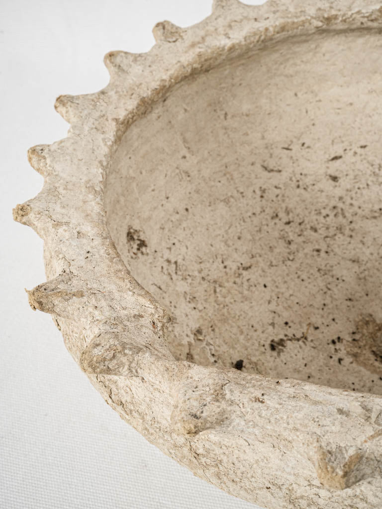 Round footed bowl - paper mache 6¾"