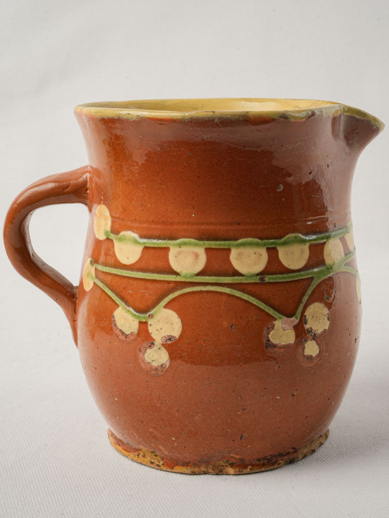 Rustic French ceramic pitcher