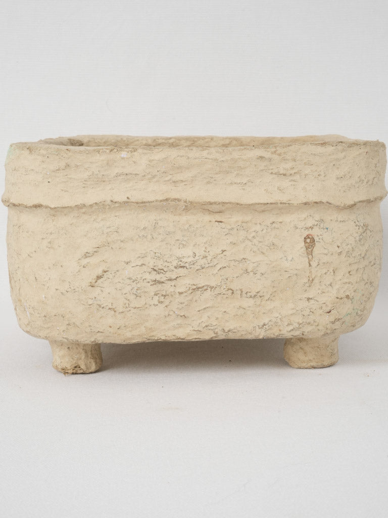 Unique textured paper mache container