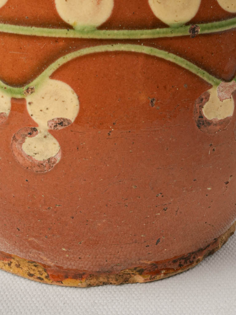 Authentic rustic terracotta jug