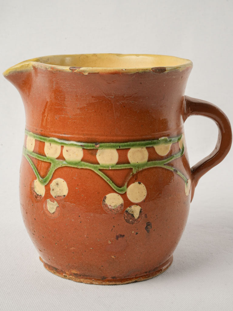 Handcrafted ocher pitcher
