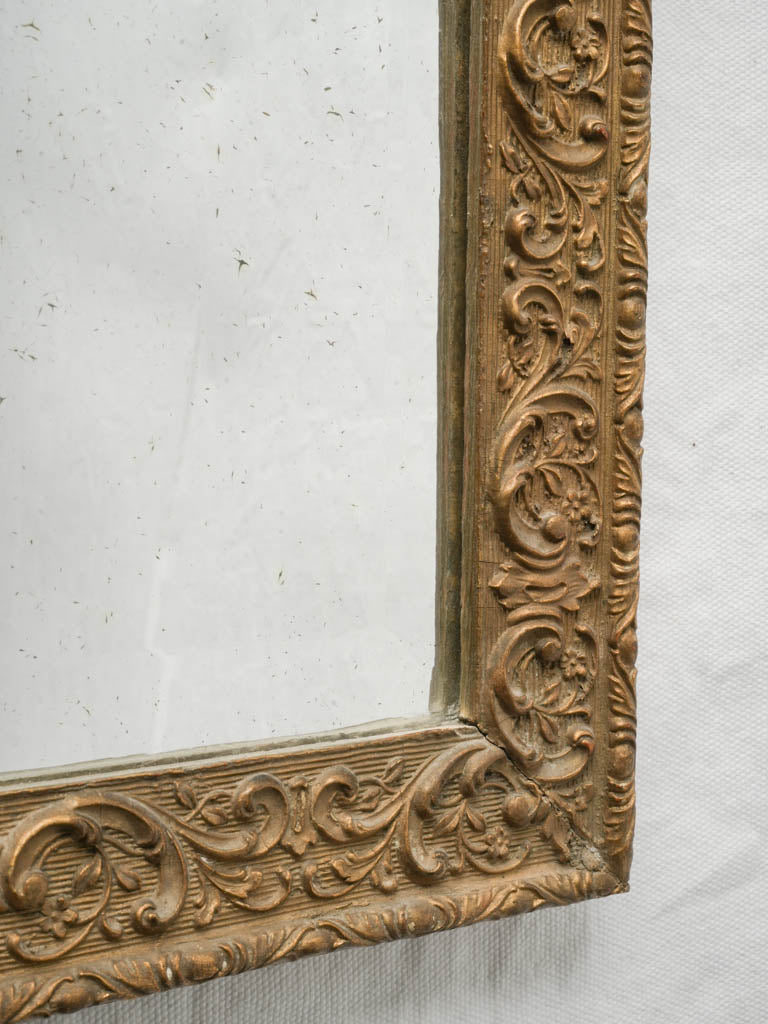 Bucolic scene giltwood style mirror  