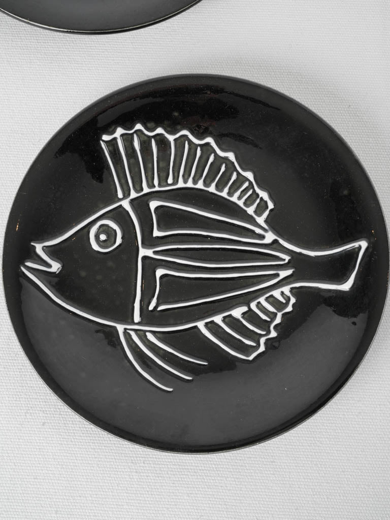 Retro ceramic fish dinnerware set