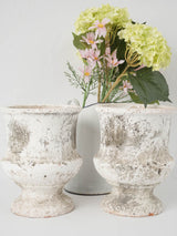Vintage French-style garden footed planters