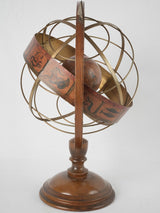 Metal vintage French armillary sphere