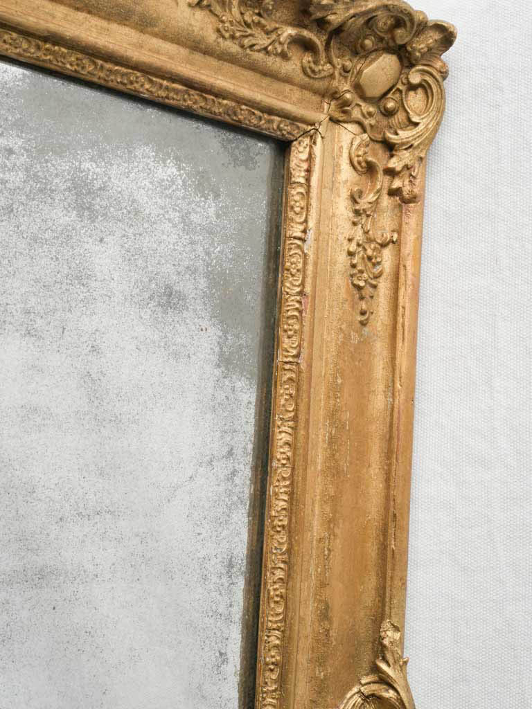 Ornate foliated vintage wall mirror  