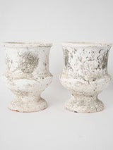 Elegant French patina decorative urns