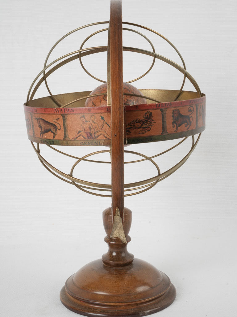 Detailed vintage armillary sphere decor