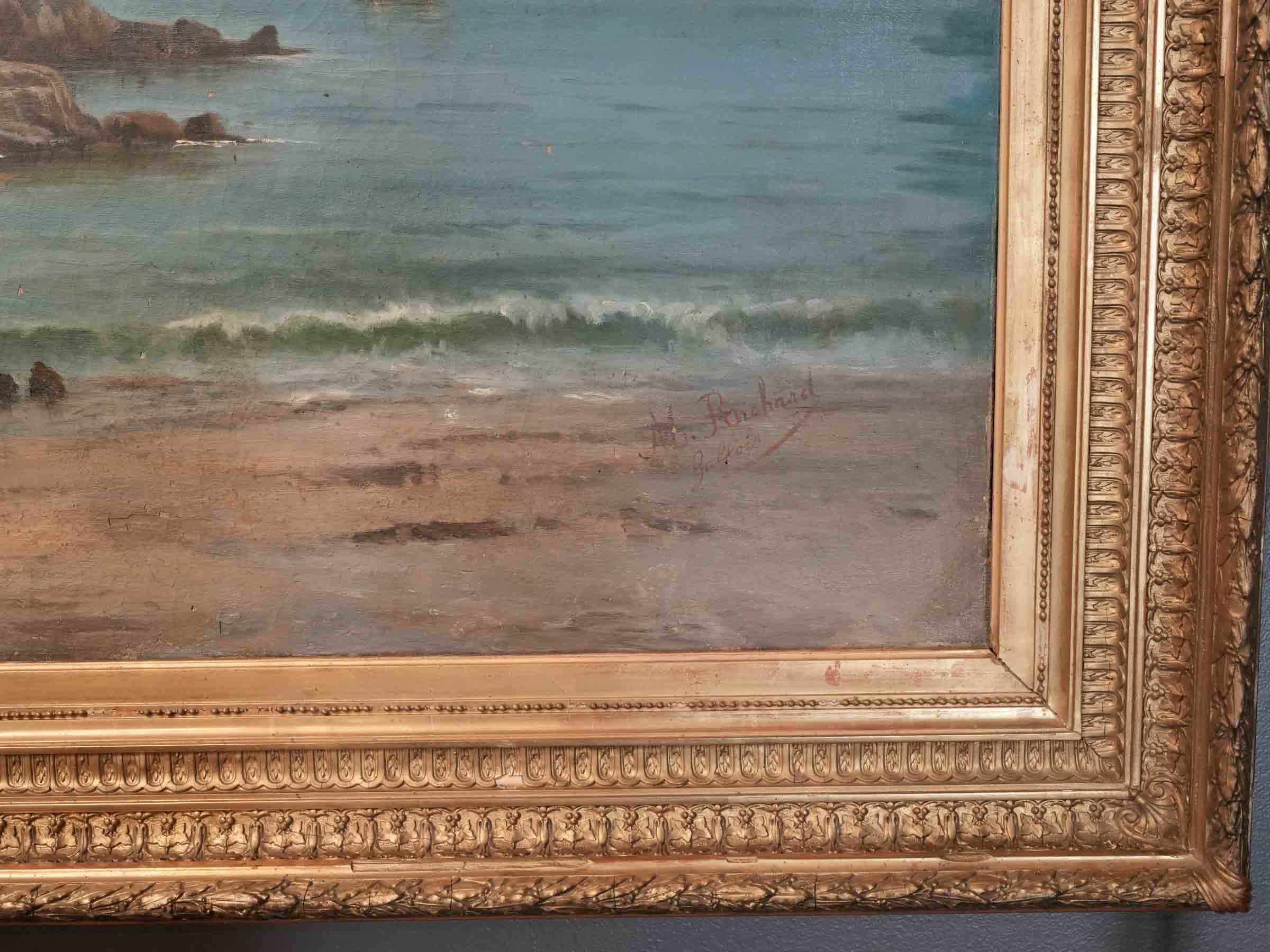 Atmospheric Breton coastline painting  