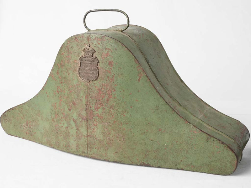 Antique English bicorn hat & case - Hobson & sons 19"