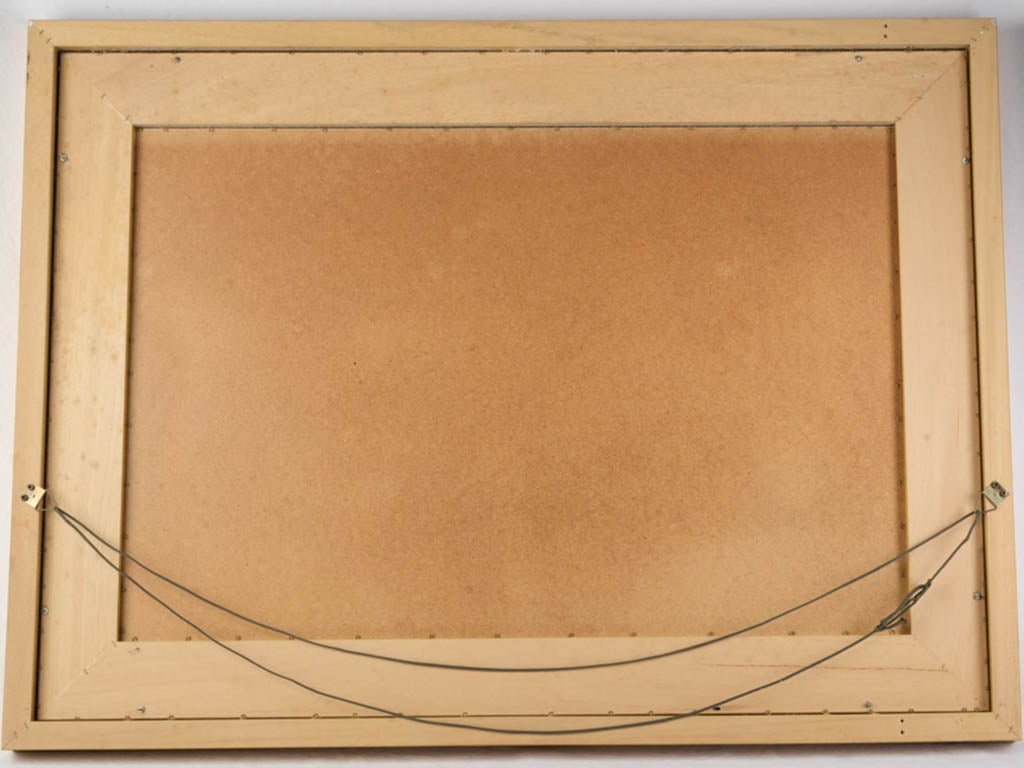 Artful mirror with natural motif.