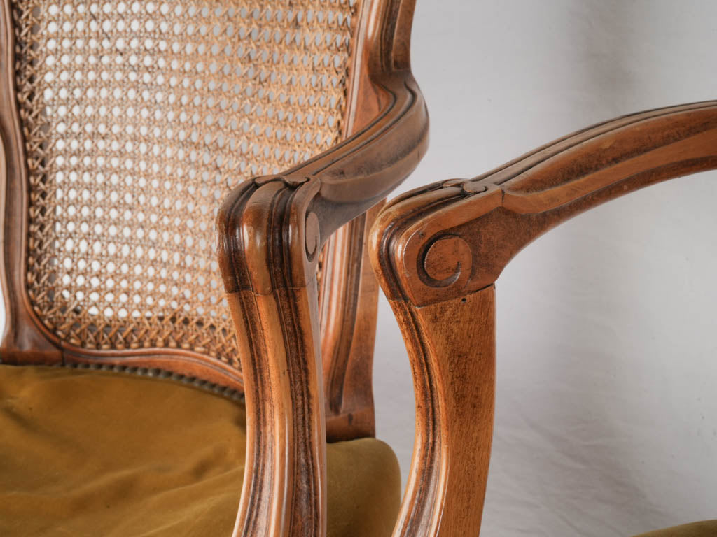 Honey Tone Finished Armchairs  