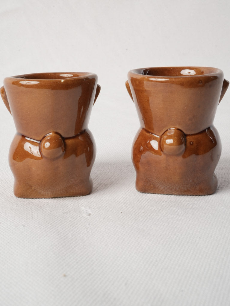 Decorative vintage bunny egg holders  