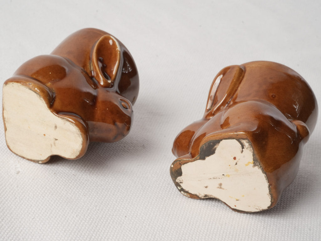 French country ceramic egg holders  