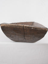 Antique French wooden dough bowl 35¾"