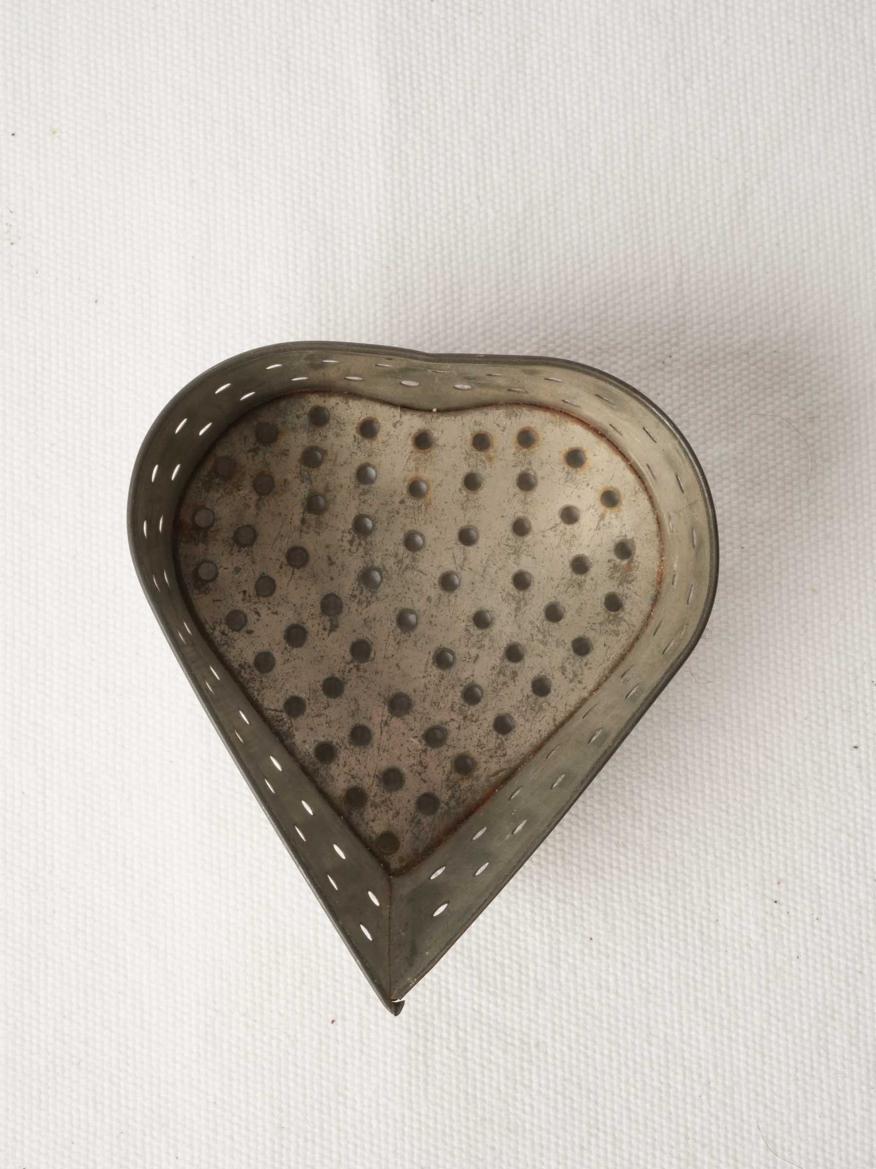 Vintage Heart-Shaped Cheese Mould