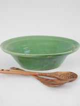 Antique French green Tian bowl 14¼"