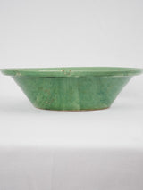 Antique French green Tian bowl 14¼"