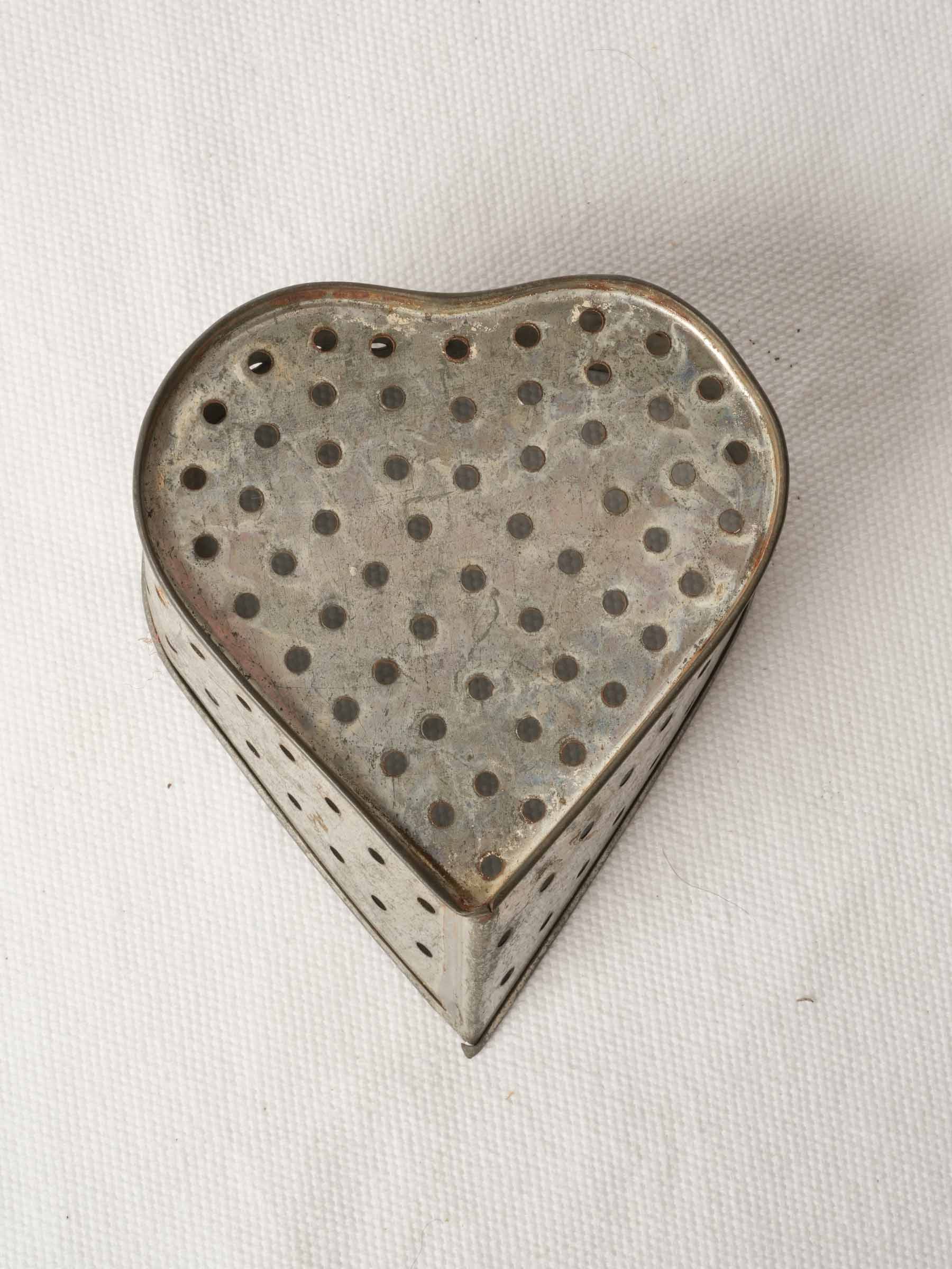 Vintage Heart-Shaped Cheese Mould
