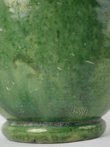 Aged Biot glaze elegant tabletop vase