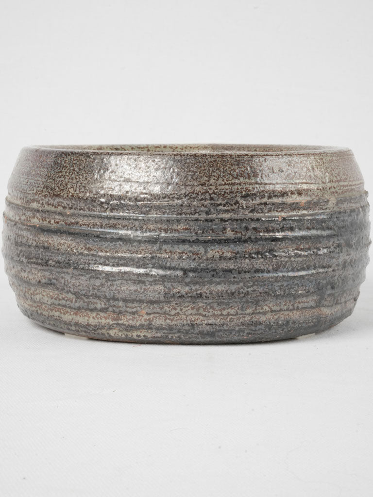Artisanal French speckled glaze bowl