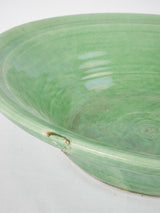 Antique French green Tian bowl 14¼"
