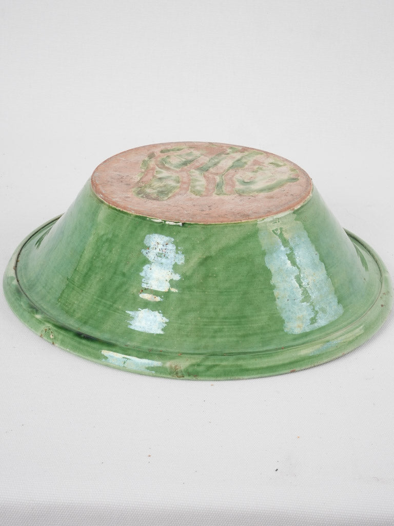 Timeless Provencal green decorative bowl