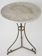 Provincial-style black French bistro table