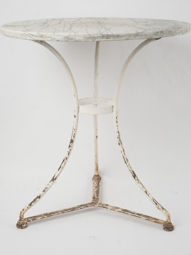 Antique French marble bistro table