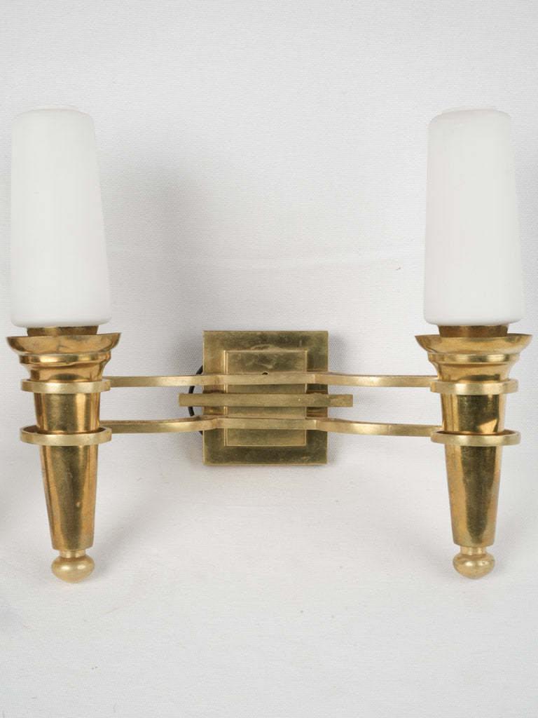 Aged Electrified Torchiere Style Sconce